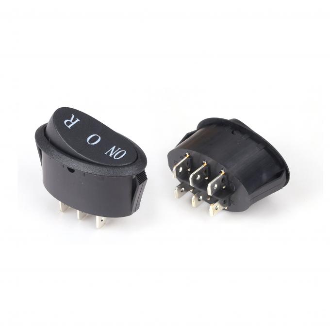 Interruttore Rocker 3 Posizioni 3PDT - 2 Pezzi, ON/Off/ON, 15A 250V, Con Copertura Impermeabile Metallica