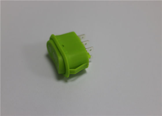 Mini interruttore a leva impermeabile ovale, interruttore a leva verde 10a 250v