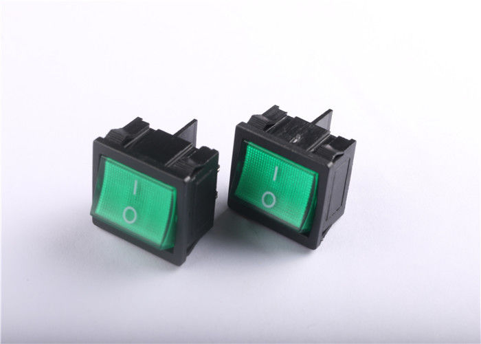 Electronics Green ON OFF Rocker Switch 4 Pins With Indicator Light