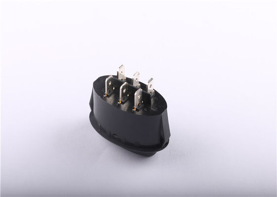 Interruttore a leva ovale di dimensione personalizzabile, mini interruttore a leva 12V del bottone nero